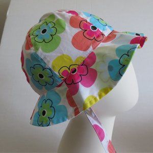 🎉🎉🎉HP🎉🎉🎉 Jumping Beans White Floral Fun Hat - 6-18 Months, EUC
